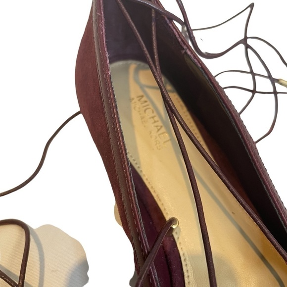 Michael Kors Purple Lace-Up Flats - Picture 6 of 10